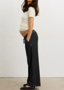 The Drapey Denim Wide Leg Pant