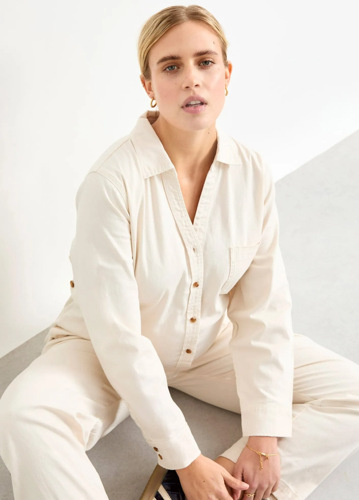 The Everyday Nursing Denim Jumpsuit