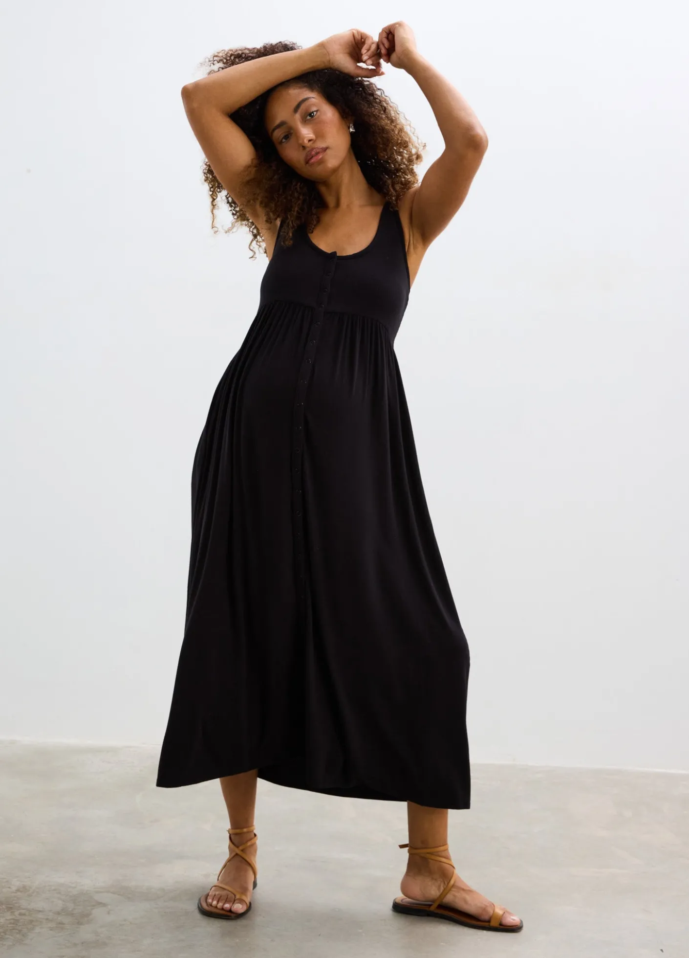 The Softest Rib Nursing Tank Dress