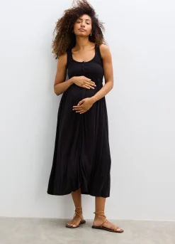 The Softest Rib Nursing Tank Dress