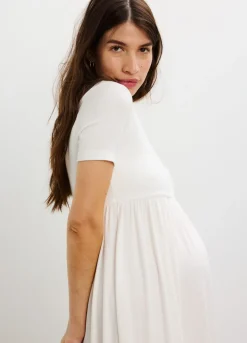 The Softest Rib Side Seam Nursing Maxi Dress