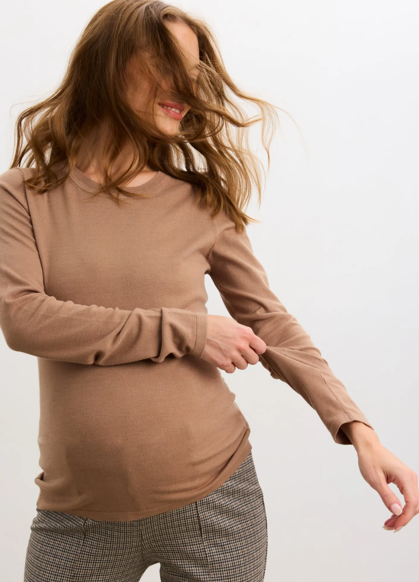 The Softsculpt Knit Long Sleeve Tee