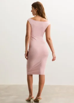 The Softsculpt Knit Off The Shoulder Dress