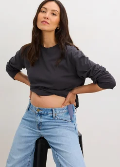 The Washed Cotton Long Sleeve Tshirt